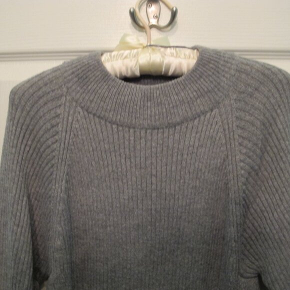 sitewide sale Style & Co Sweater top/dress Gray Size Large - Picture 2 of 6